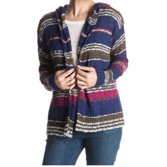 Roxy Sweaters - NWT-ROXY-Majestry Sea Stripes Cardigan